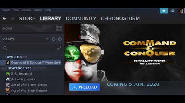 C&C Remastered Preload available on Steam
